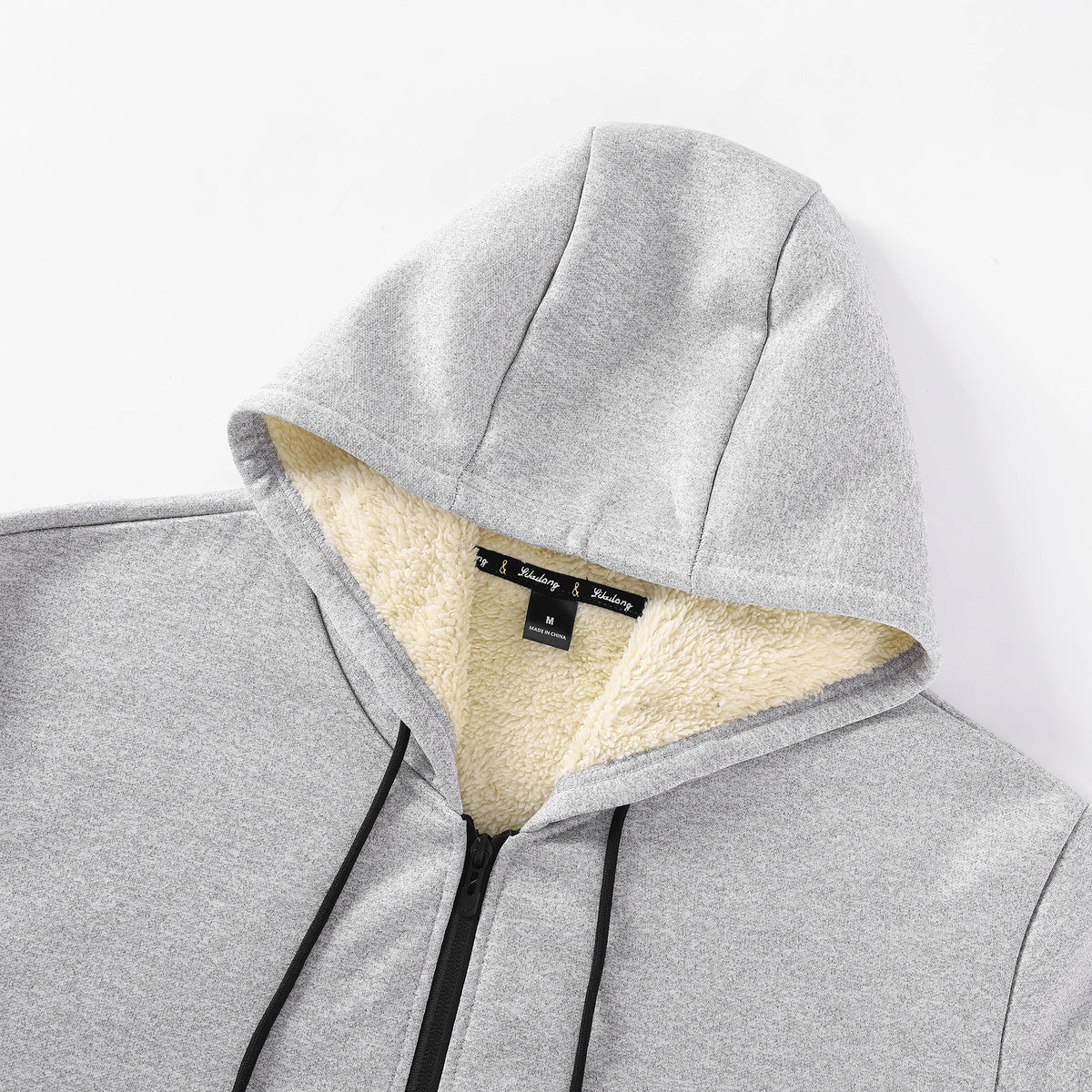 Veste polaire d’hiver pour homme – Capuche et fermeture zippée