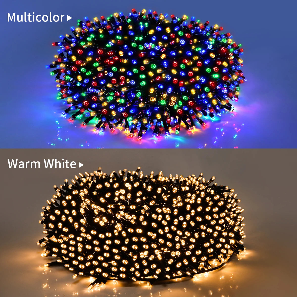 Guirlande LED 50m/100m 24V - Extérieur Jardin Étanche Noël
