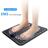 Hailicare Electric EMS Foot Massager Pad Electrical Muscle Stimulation Foot Massager USB Charging Portable Foldable Massage Mat