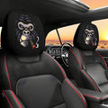 Housse Appui-Tête Voiture Yeux Rigolos - Lot 2 Halloween Noël