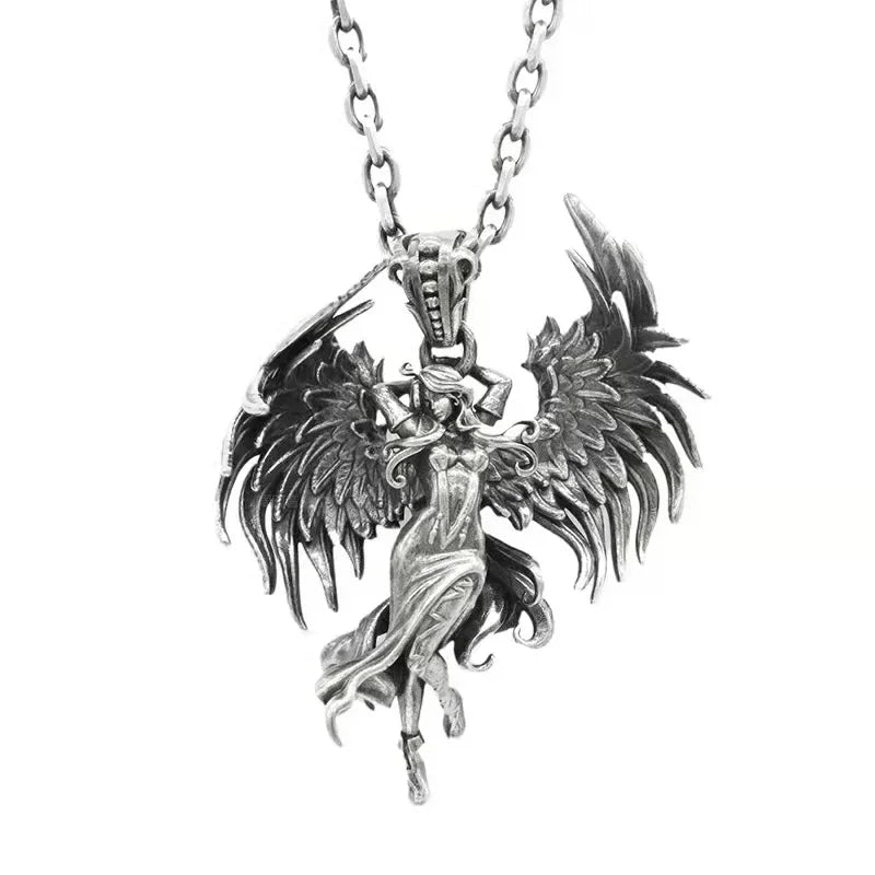 Collier Pendentif Faux de la Mort - Bijou Gothique Enfer