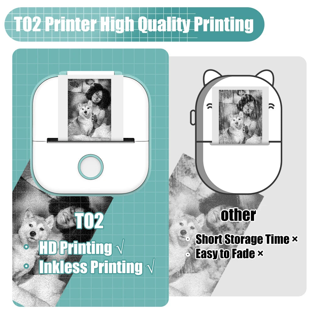 Unlock versatile printing capabilities with the Phomemo T02, offering customizable templates, text, images, and web page printing for personalized creations.