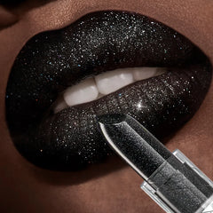 Rouge à lèvres noir Sexy, imperméable, teinte brillante, cosmétiques, maquillage pour les lèvres d'halloween