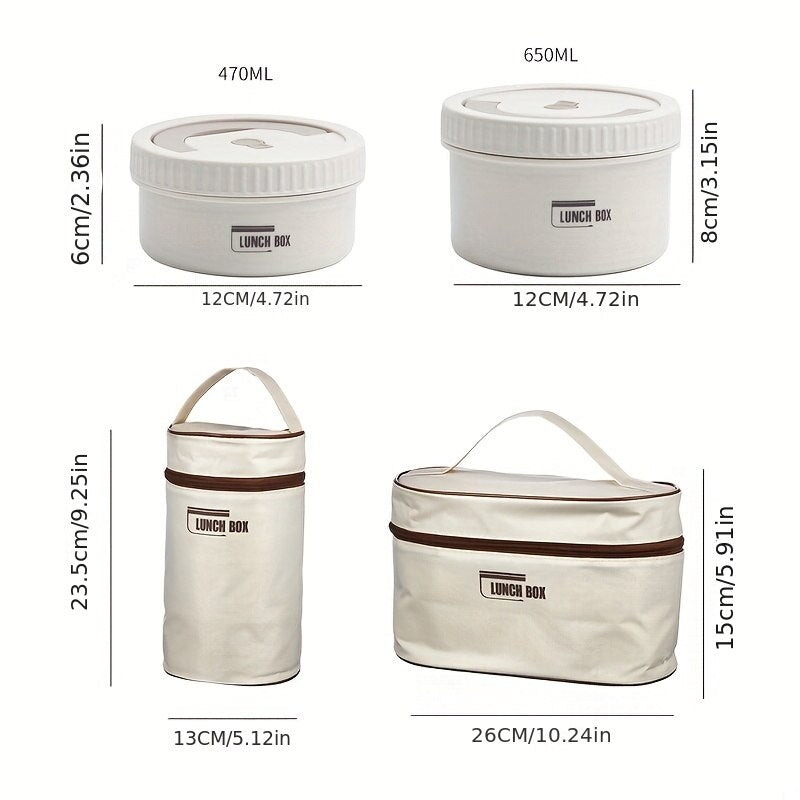 Lunch box isotherme empilable en acier inoxydable – Bento portable