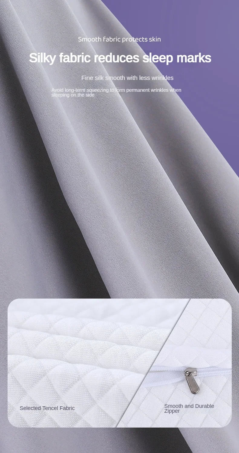 Oreiller cervical en mousse à mémoire de forme, oreiller orthopédique ergonomique, soutien du cou, Contour pour les dormeurs latéraux du dos et du ventre
