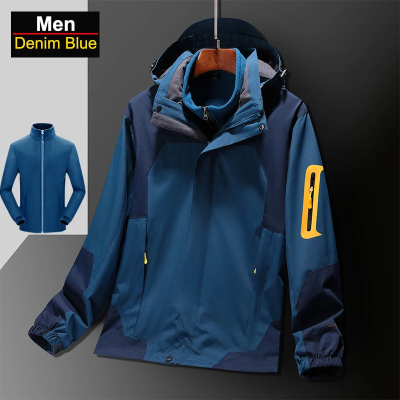 Veste de randonnée 3-en-1 CHRLCK – Imperméable et coupe-vent