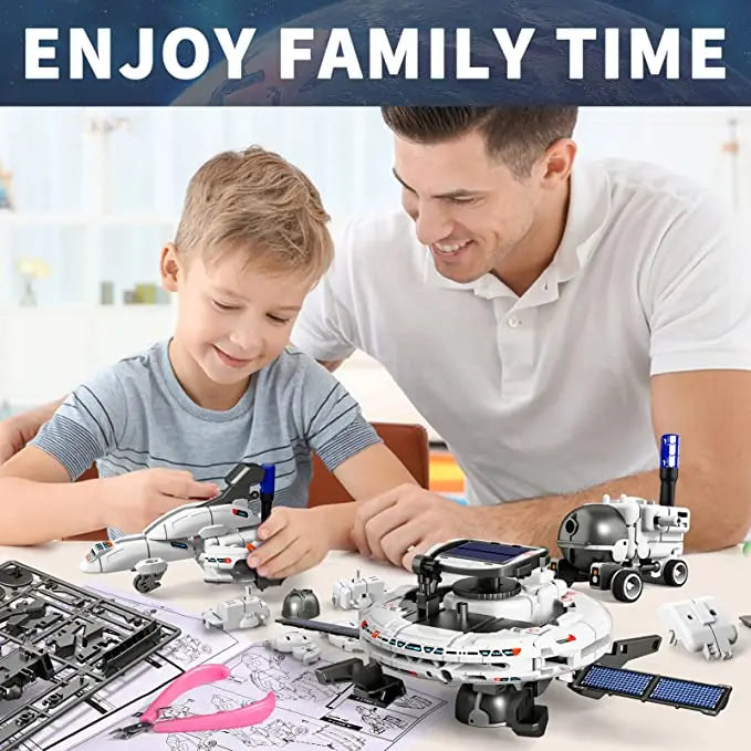 Kit Robot Solaire 12 en 1 - Science Éducative DIY Enfant