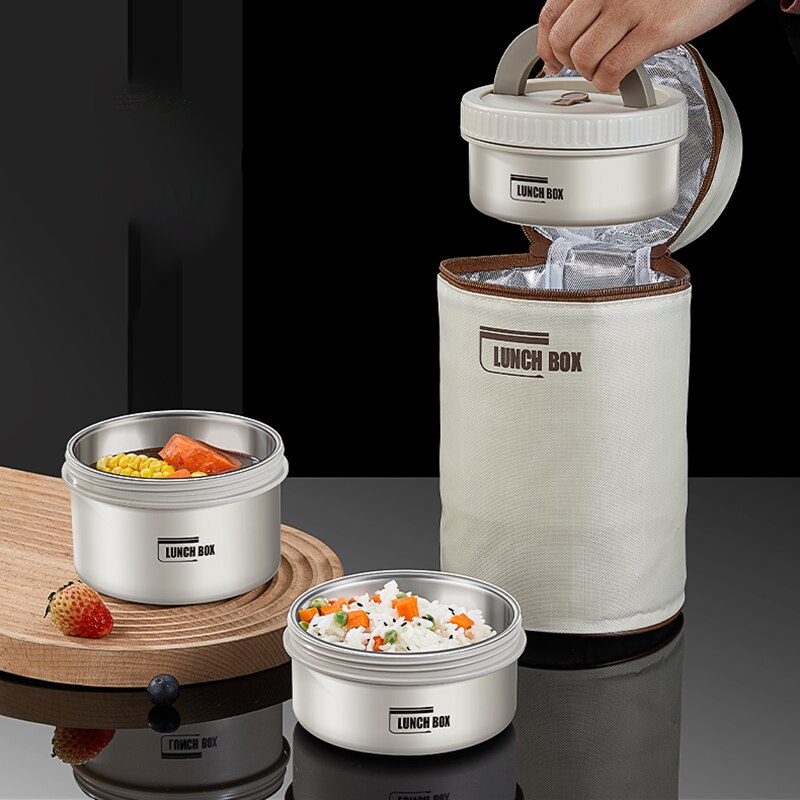 Lunch box isotherme empilable en acier inoxydable – Bento portable