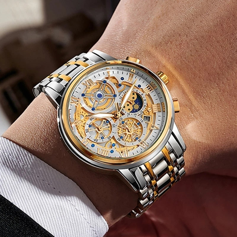 Montre Sport Homme - Chronographe Militaire Étanche