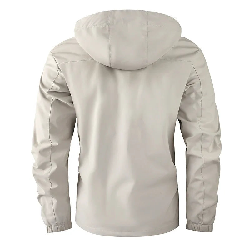 Veste imperméable à capuche pour homme – Coupe-vent softshell