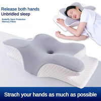 Oreiller cervical en mousse à mémoire de forme, oreiller orthopédique ergonomique, soutien du cou, Contour pour les dormeurs latéraux du dos et du ventre
