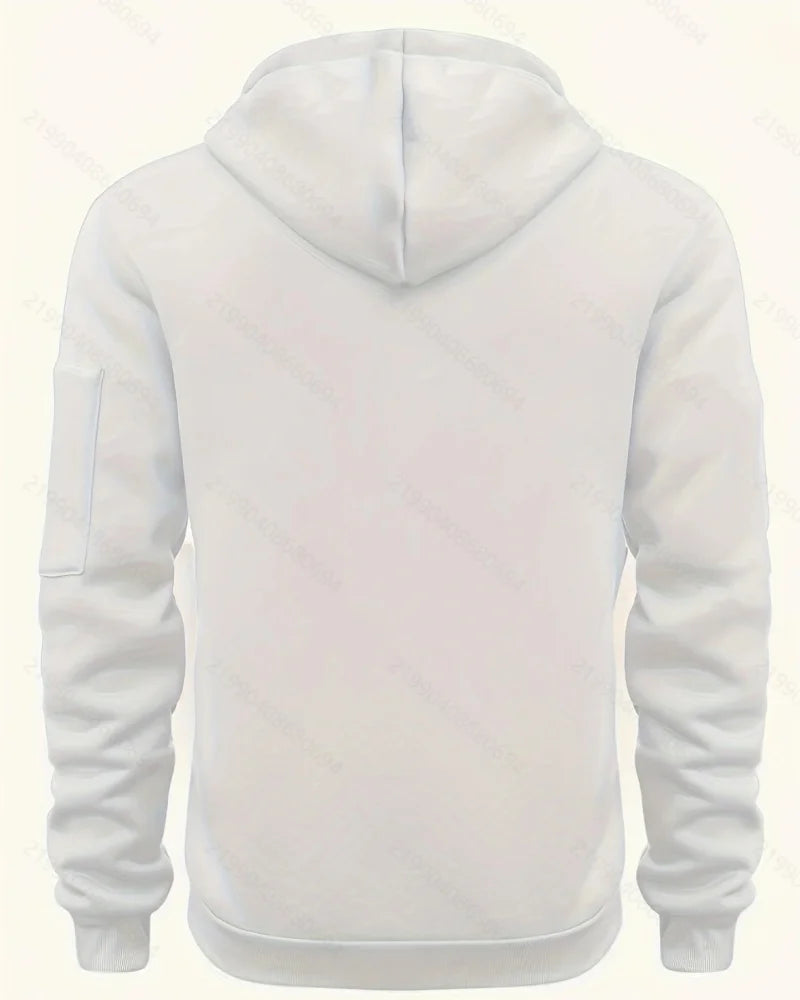 Sweat à capuche zippé homme – Coupe ample et grande poche