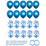 1st Happy Birthday Blue Silver Balloons Foil Number Balloons Banner First Baby Boy Party Decorations My 1 One Year Supplies