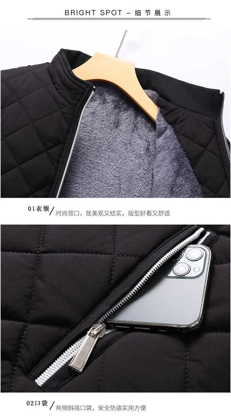 Blouson Bomber Homme Matelassé - Doublure Polaire