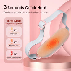 Ohio eur électrique de crampes menstruelles, ceinture chauffante vibrante, ceinture de palais chaude, adaptée à la taille, à l'estomac, à l'abdomen