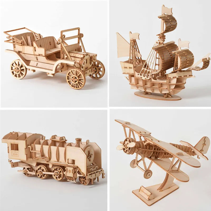 Puzzle en Bois 3D DIY Assemblez et Découvrez™ chez Andunian