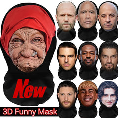 Nouveau Masque d'Halloween 2026 pour Cosplay, Jeu de Rôle, Costumes de Mascarade, Déguisements, Masques Réalistes de Célébrités, Cagoule