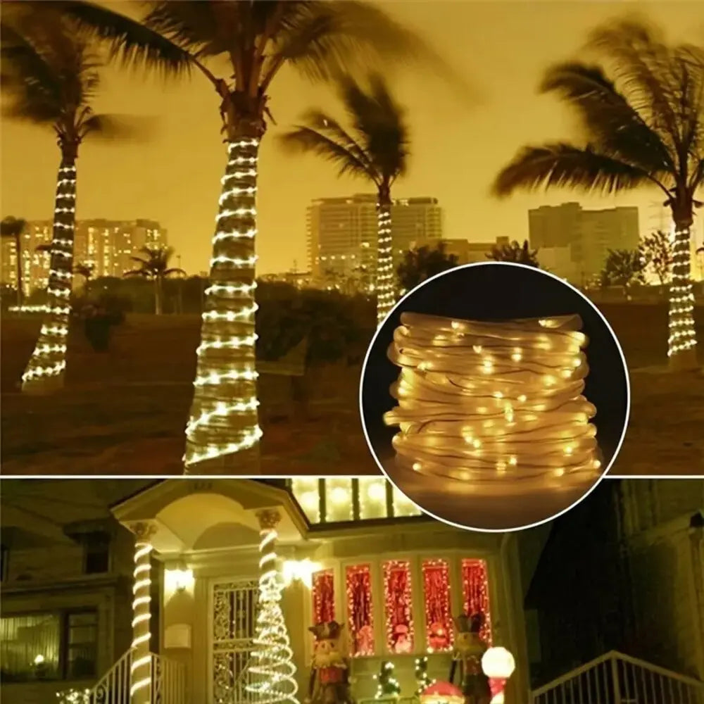 Guirlande Solaire LED Étanche 7 à 22 m – Jardin & Noël