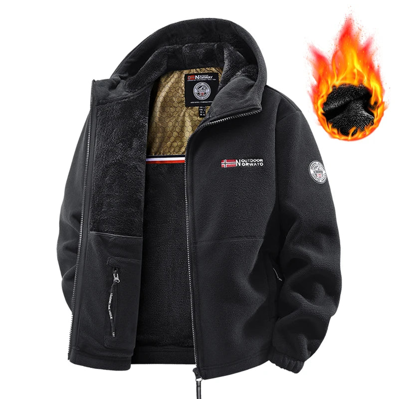 Veste chauffante polaire pour homme – Softshell de randonnée