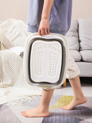 Bain de Pieds Pliable pour Énergie, Bassin Pliant E27, Spa, Sauna Domestique, Baignoire de Pédicure
