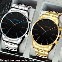 Montre à quartz élégante pour hommes, montre pour hommes d'affaires à la mode, cadeau de Noël et d'Halloween