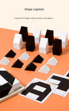 Montessori Geometric Shape Puzzles Building Blocks Wooden 3D Jigsaw Puzzle Kids Educational Logical Thinking Training Game Gifts
