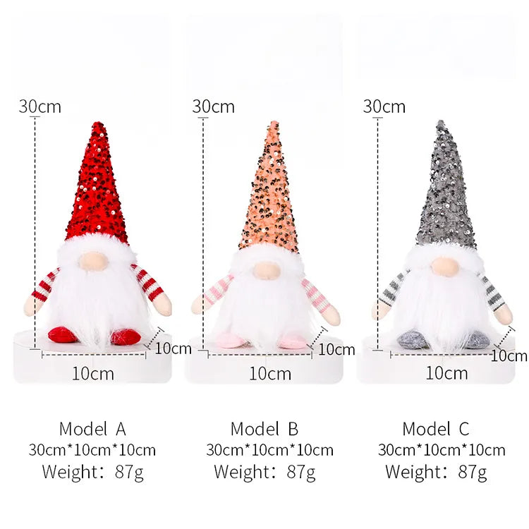 Figurine Lutin de Noël 30cm LED - Décoration Maison