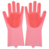 250 Grams Magic Dishwashing Gloves Cold Hot Proof Silicone Cleaning Sponge Gloves for Housework Kitchen Bathroom Pet Washing