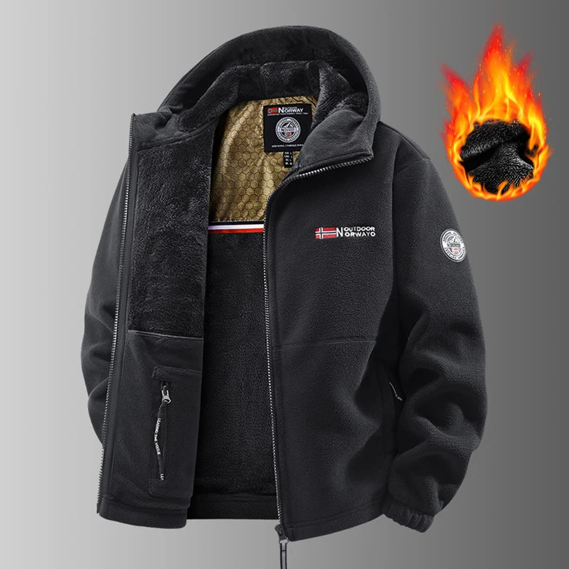 Veste chauffante polaire pour homme – Softshell de randonnée