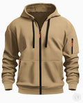 Sweat à capuche zippé homme – Coupe ample et grande poche
