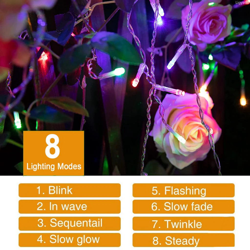 Guirlande LED Glaçons 3,5 m – Extérieur Noël