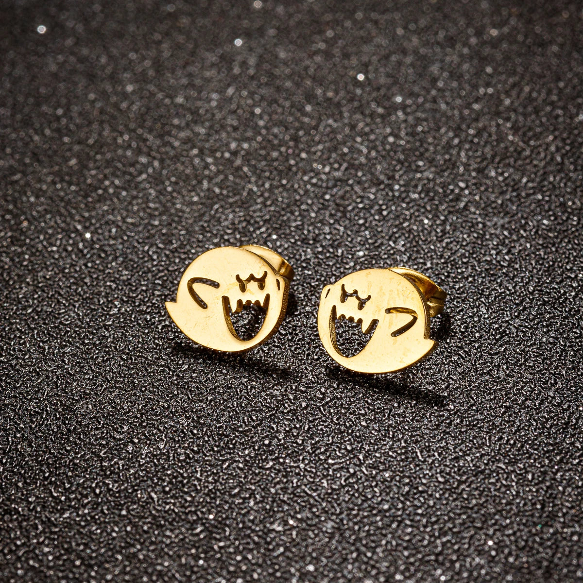 Boucles d'Oreilles Fantôme Acier - Mignonnes Halloween