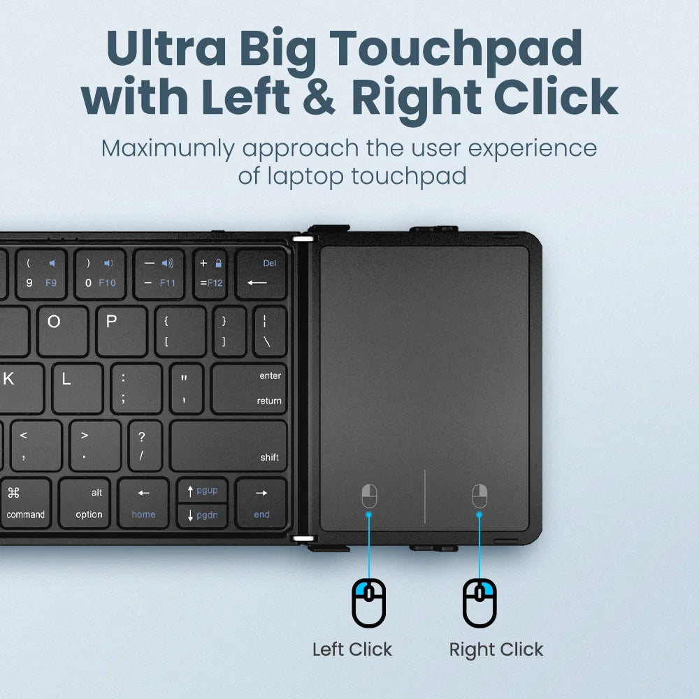 Clavier Pliable Bluetooth Rechargeable - Hébreu Coréen Russe Tablette