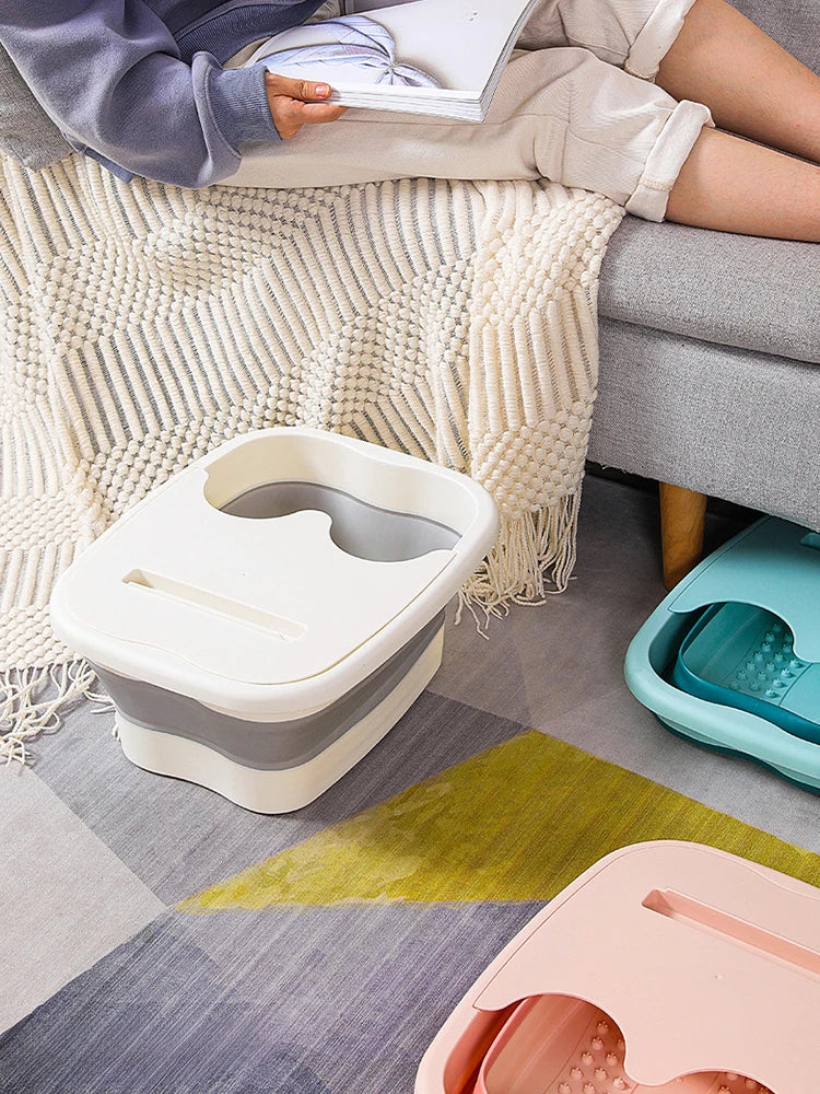 Bain de Pieds Pliable pour Énergie, Bassin Pliant E27, Spa, Sauna Domestique, Baignoire de Pédicure