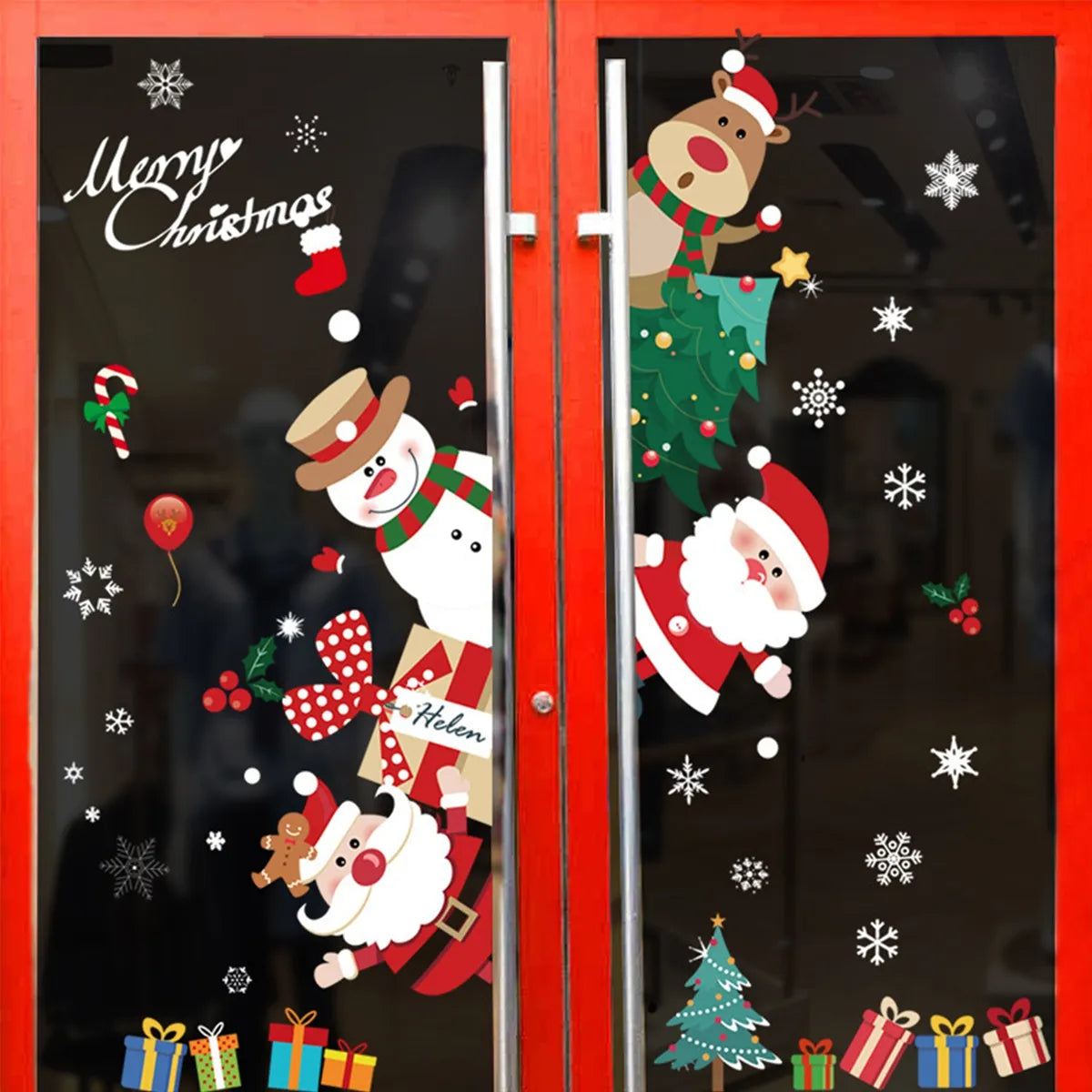 Stickers de Noël pour Fenêtres – Décoration Maison