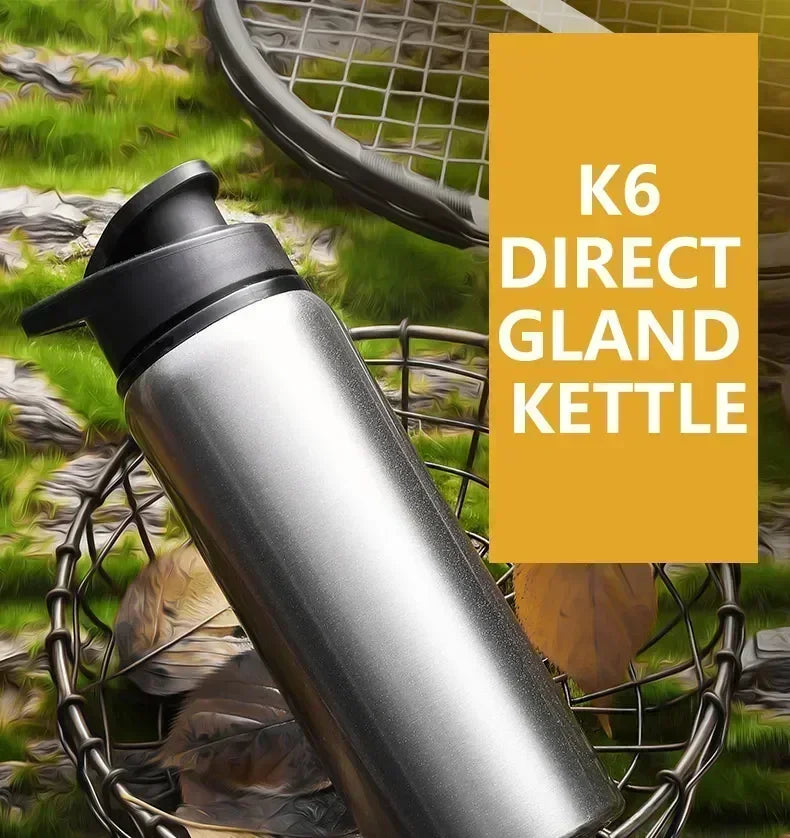 1-15 pièces Portable en acier inoxydable vélo bouteille d'eau droite boire en plein air sport voyage bouilloire bouteille d'eau en métal