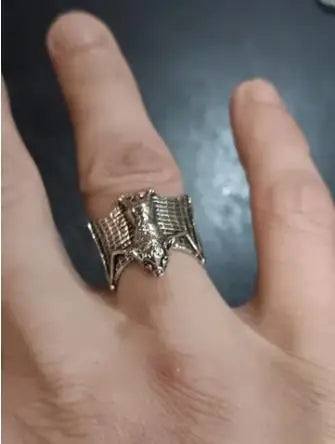 Bague Chauve-Souris Gothique Réglable – Halloween