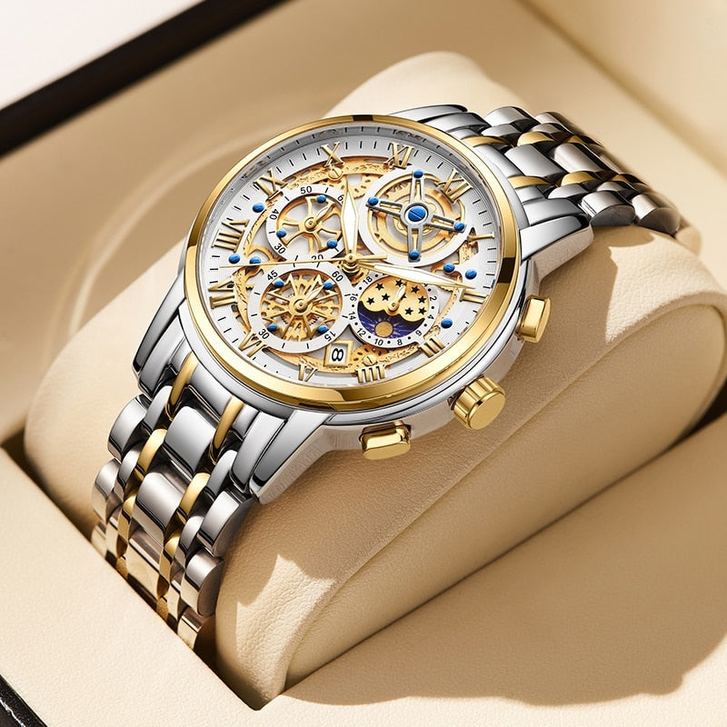 Montre Sport Homme - Chronographe Militaire Étanche