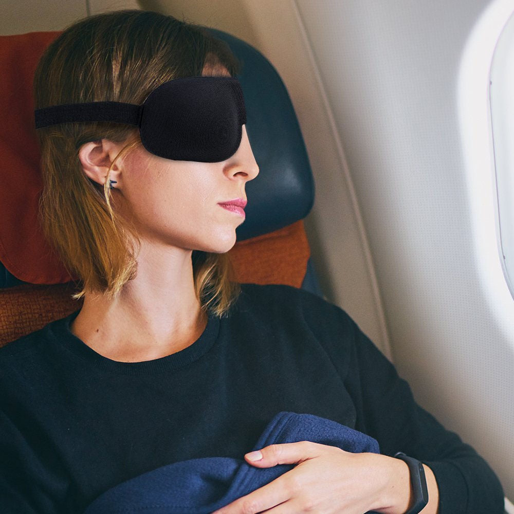 Tcare Fashion 3D Sleeping Eye Mask, Travel Sleep Eye Shade Cover Nap Eye Patch Blindfolds Blinders Create Total Darkness Unisex