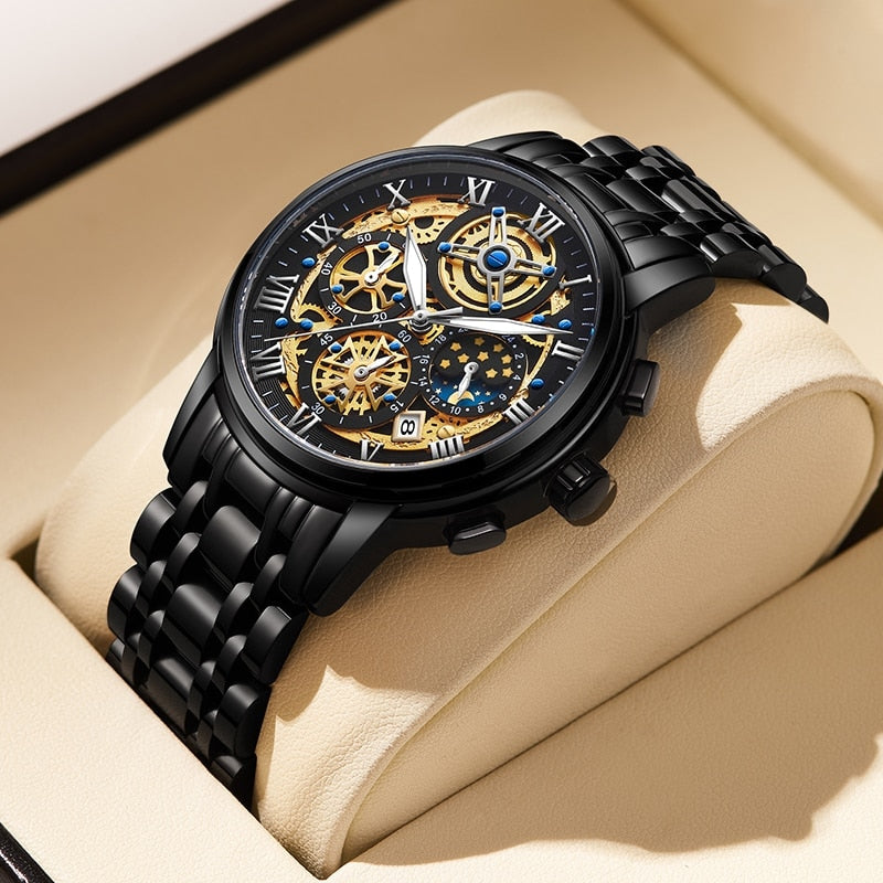 Montre Sport Homme - Chronographe Militaire Étanche
