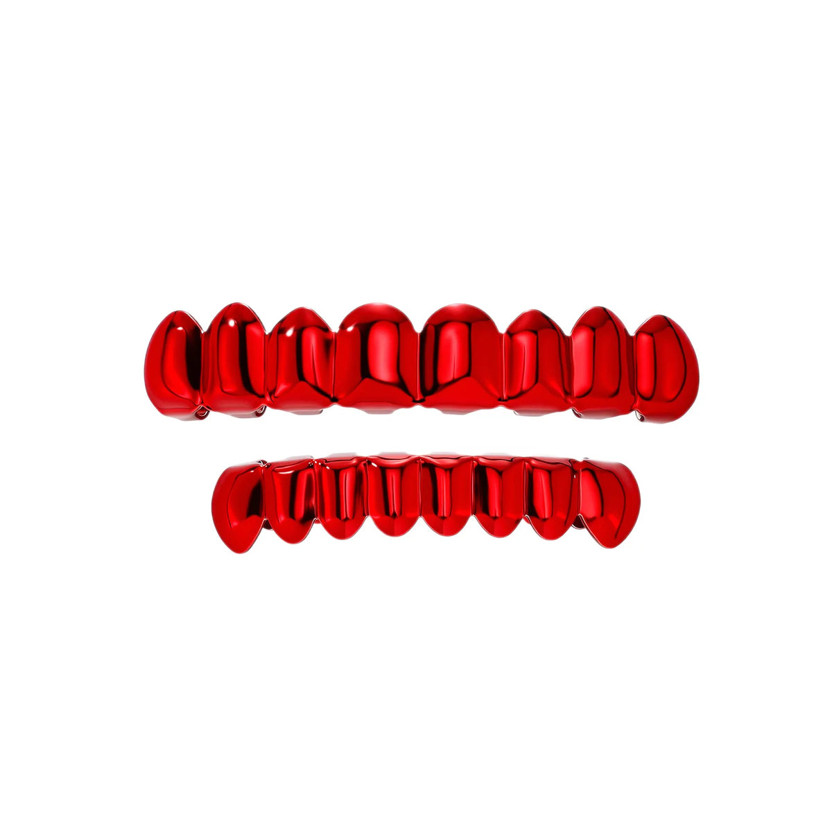 RACHELZ Hip Hop 8/6 dents de couleur noire Grillz Punk haut bas brillant bouchons de dents décor pour femmes hommes bijoux Halloween Cosplay