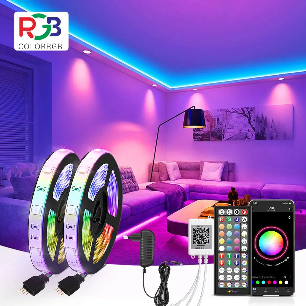 Ruban LED RGB 5050 synchronisation musique avec micro intégré
