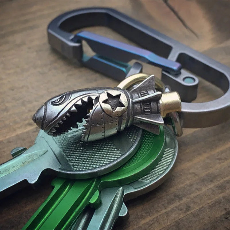Porte-clés Requin Alliage - Breloque Sac Halloween