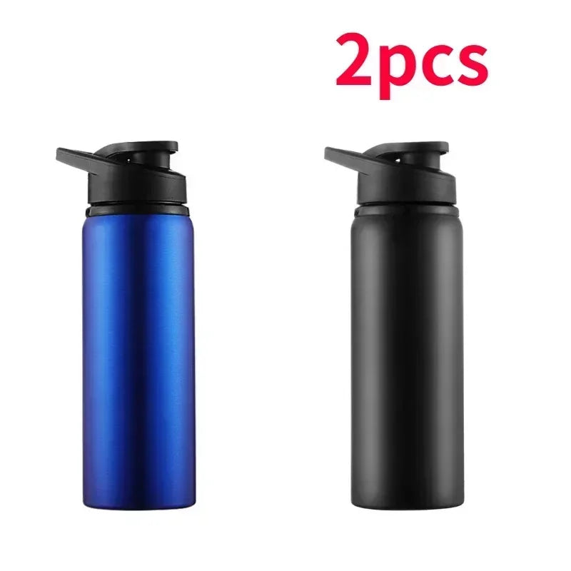 1-15 pièces Portable en acier inoxydable vélo bouteille d'eau droite boire en plein air sport voyage bouilloire bouteille d'eau en métal