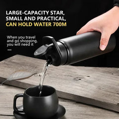 1-15 pièces Portable en acier inoxydable vélo bouteille d'eau droite boire en plein air sport voyage bouilloire bouteille d'eau en métal