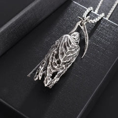 Collier avec pendentif en faux de la mort de l'enfer, gothique, mystérieux diable, personnalité Punk rétro pour hommes, bijoux tendance d'halloween