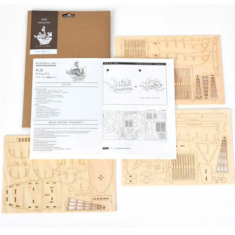 Puzzle en Bois 3D DIY Assemblez et Découvrez™ chez Andunian