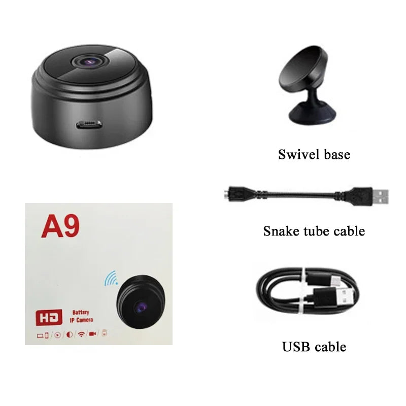 Mini Caméra Surveillance WiFi OnePlus A9 - Full HD 1080p