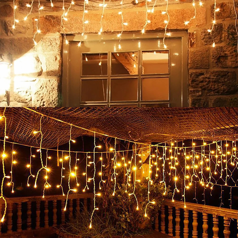 Guirlande LED Glaçons 3,5 m – Extérieur Noël