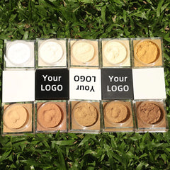 Private Label 10-color Loose Powder Long-lasting Oil Control Custom Logo Matte Waterproof Anti-sweat Makeup Powdering 15g Bulk
